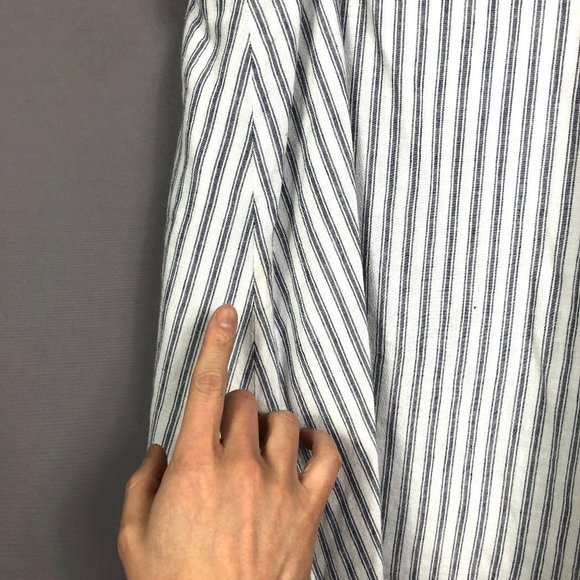 Rails Women's White Navy Canela Stripe Tiered Mini Dress Size Large - Picture 11 of 11